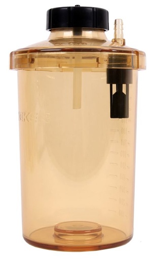 [00829 197000-11] 	PES waste bottle 1200ml graduated overflow protected