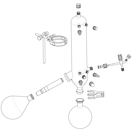 [513-00317-00] Heidolph Glassware set G3B XL 