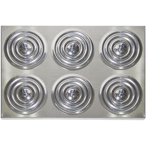 [DH.WB030122] Lid with concentric ring cover set, 6 pcs. for water bath 22 Liter
