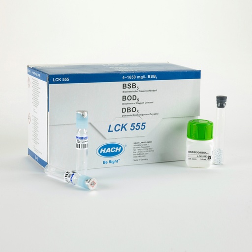 [LCK555] Hach LCK555 BSB5 Küvetten-Test 4-1650 mg/L O2
