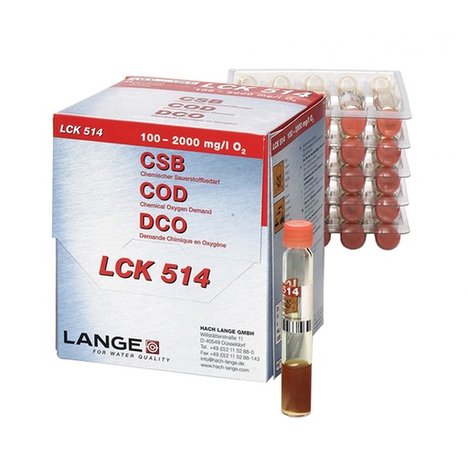 [LCK514] Hach LCK514 CSB Küvetten-Test 100-2000 mg/L O2