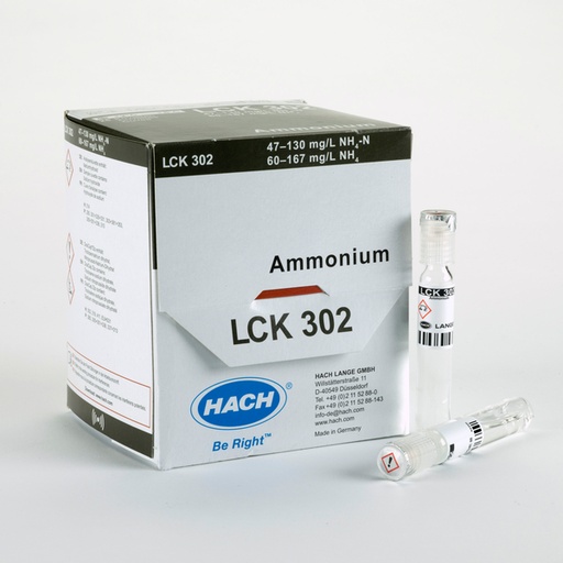 [LCK302] Hach LCK302 Ammonium Küvetten-Test 47-130 mg/L NH4-N