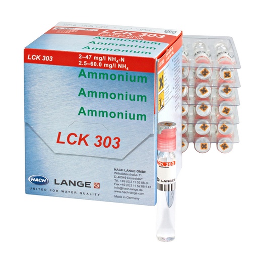 [LCK303] Hach LCK303 Ammonium Küvetten-Test 2,0-47,0 mg/L NH4-N