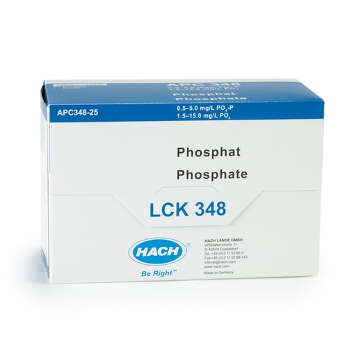 [LCK348] Hach LCK348 Phosphat (ortho/gesamt) Küvetten-Test 0,5-5,0 mg/L PO4-P