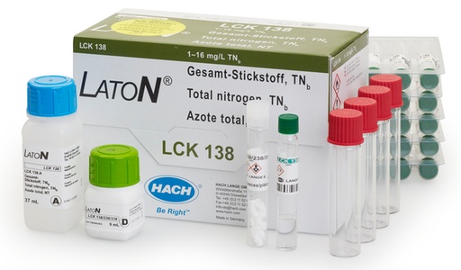 [LCK138] Hach LCK138 Laton Total Nitrogen cuvette test 1-16 mg/L TNb