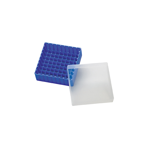 [PPSB12-B] PP Storage Box for 12mm OD Vials (blue)