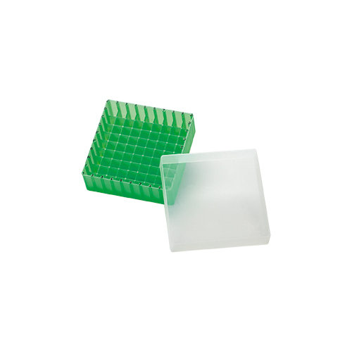 [PPSB12-G] PP Storage Box for 12mm OD Vials (green)