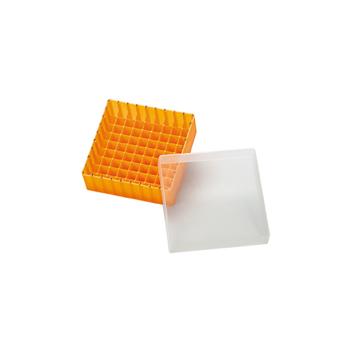 [PPSB12-O] PP Storage Box for 12mm OD Vials (orange)