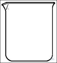 [8 600 800] (8 600 800) BECHERGLÄSER, 800 ML, NIEDERE FORM,  AUS QUARZ, M.AUSGUSS,  98 X 135MM, DIN 12332,  